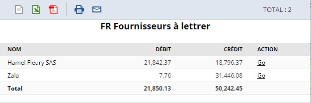 FR NetSuite Fournisseurs à lettrer