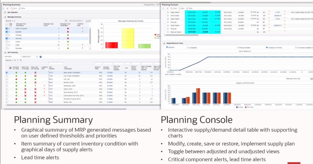 Release 22 JD Edwards : planning Management Console