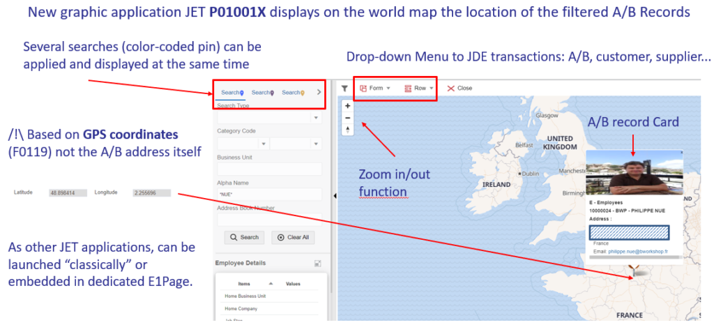 JD EDWARDS RELEASE 23 ADRESS BOOK MAP