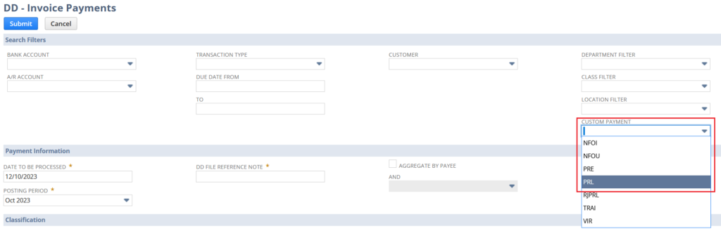 Release 23.2 NetSuite customer invoices to be paid